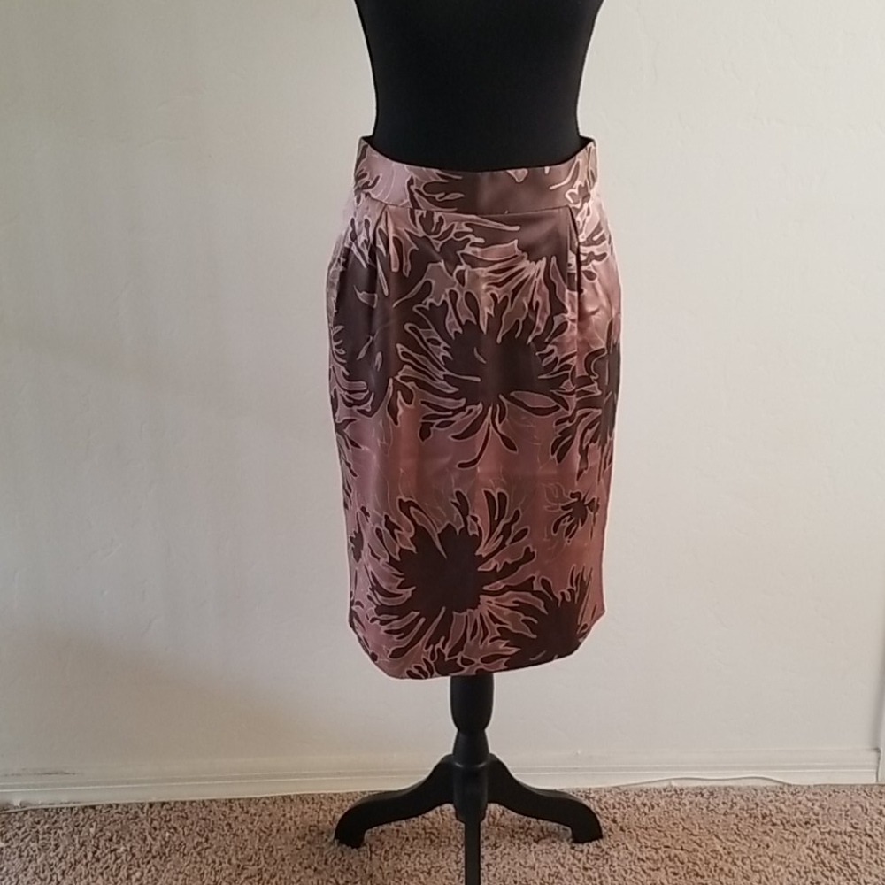 Blumarine Silk Pencil Skirt